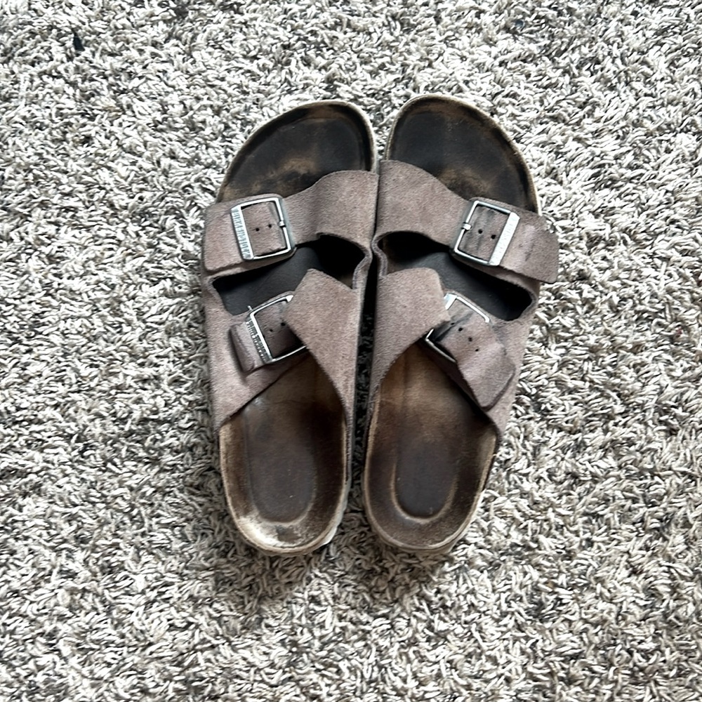 purple/maroon birkenstocks